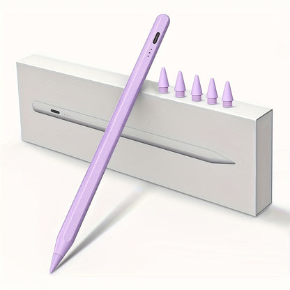 Stylus Pen for iPad with Palm Rejection &amp; Tilt Sensing, Fast Charging, Compatible with iPad 6-10, Pro 12.9/11", Air 3/4/5, Mini 5/6 - White, Tool, Streamlined Accessory, Sleek Design, Modern Material, Functional Design
