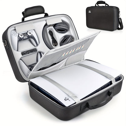 2025 New PS5 Portable Storage Bag, Dirt-resistant, Scratch-resistant, Large Capacity, PS5 Travel Bag, Set Storage, Compatible With PS5 Disc/digital Version Console, Controller, Headset, Game Disc And Accessories, Suitable For
